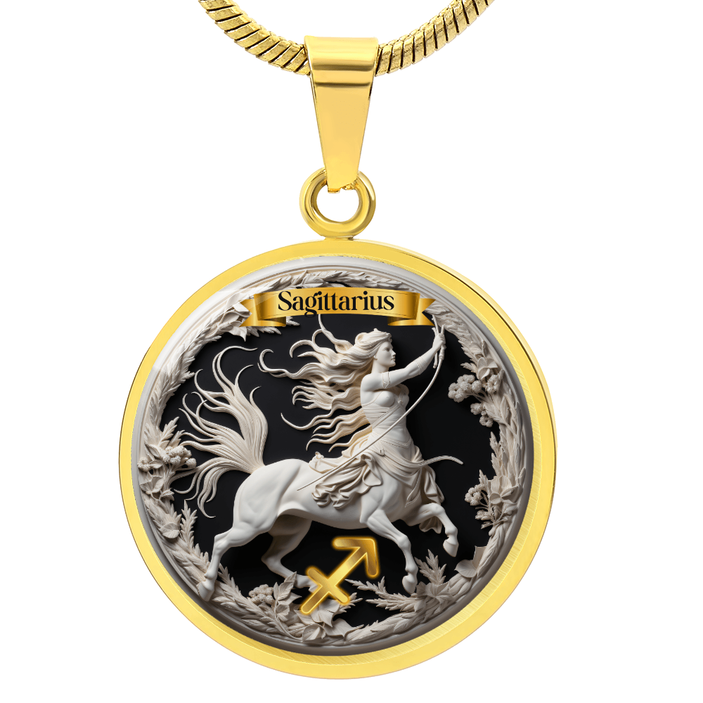 Sagittarius Zodiac Sign - Custom Crafted Necklace ShineOn Fulfillment