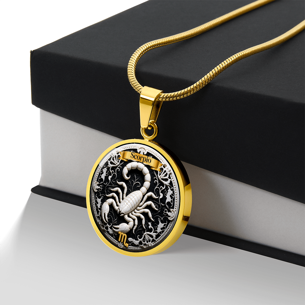 Scorpio Zodiac Sign Necklace - Custom Craft Design