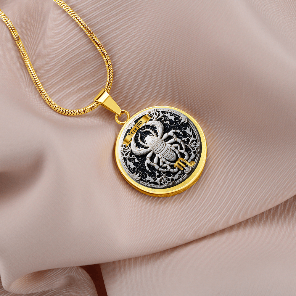 Scorpio Zodiac Sign- Custom Crafted Necklace ShineOn Fulfillment