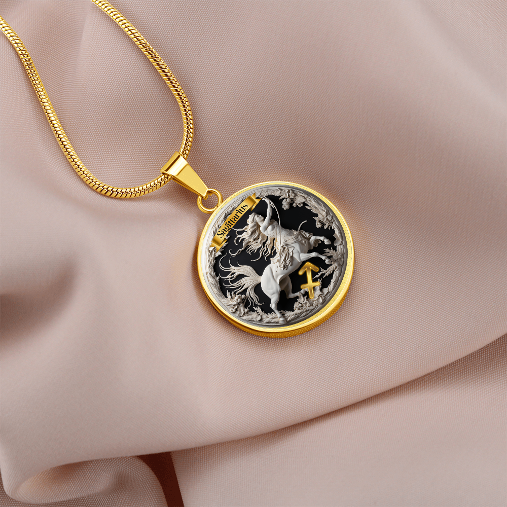 Sagittarius Zodiac Sign - Custom Crafted Necklace ShineOn Fulfillment