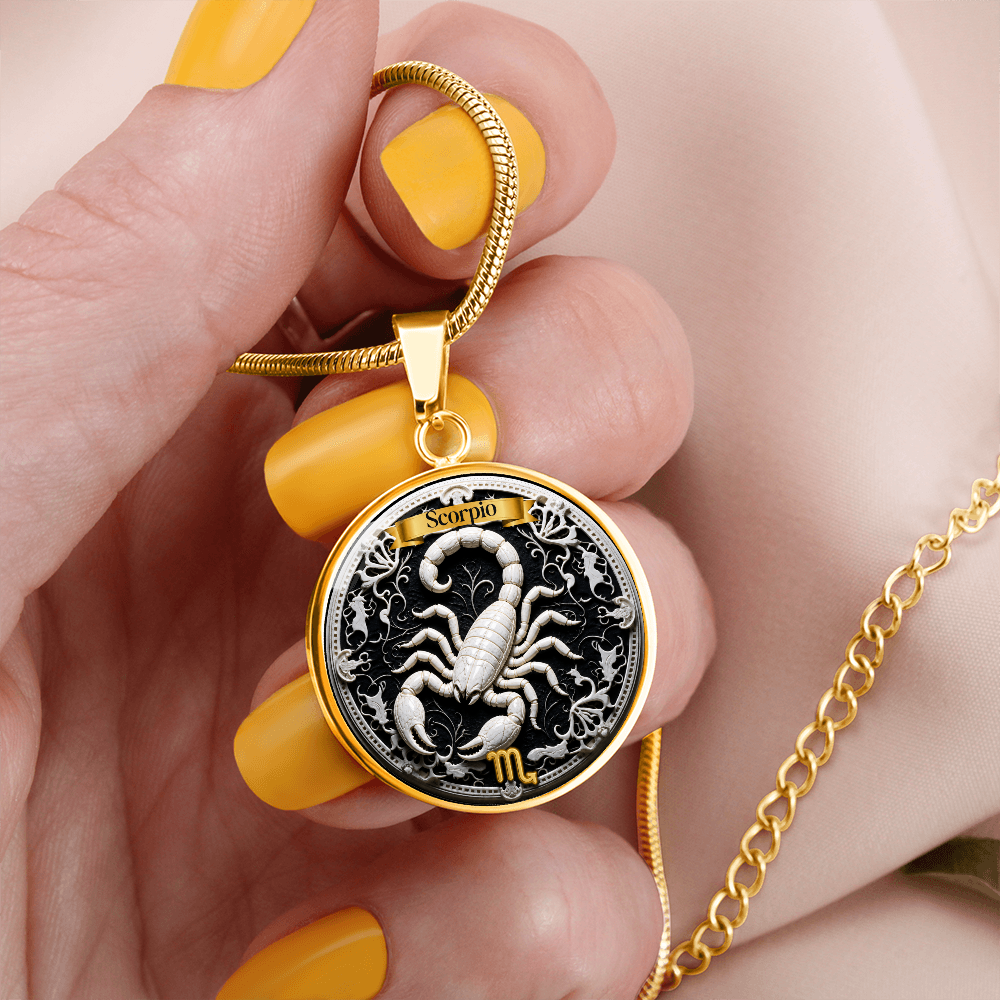 Scorpio Zodiac Sign Necklace - Custom Craft Design