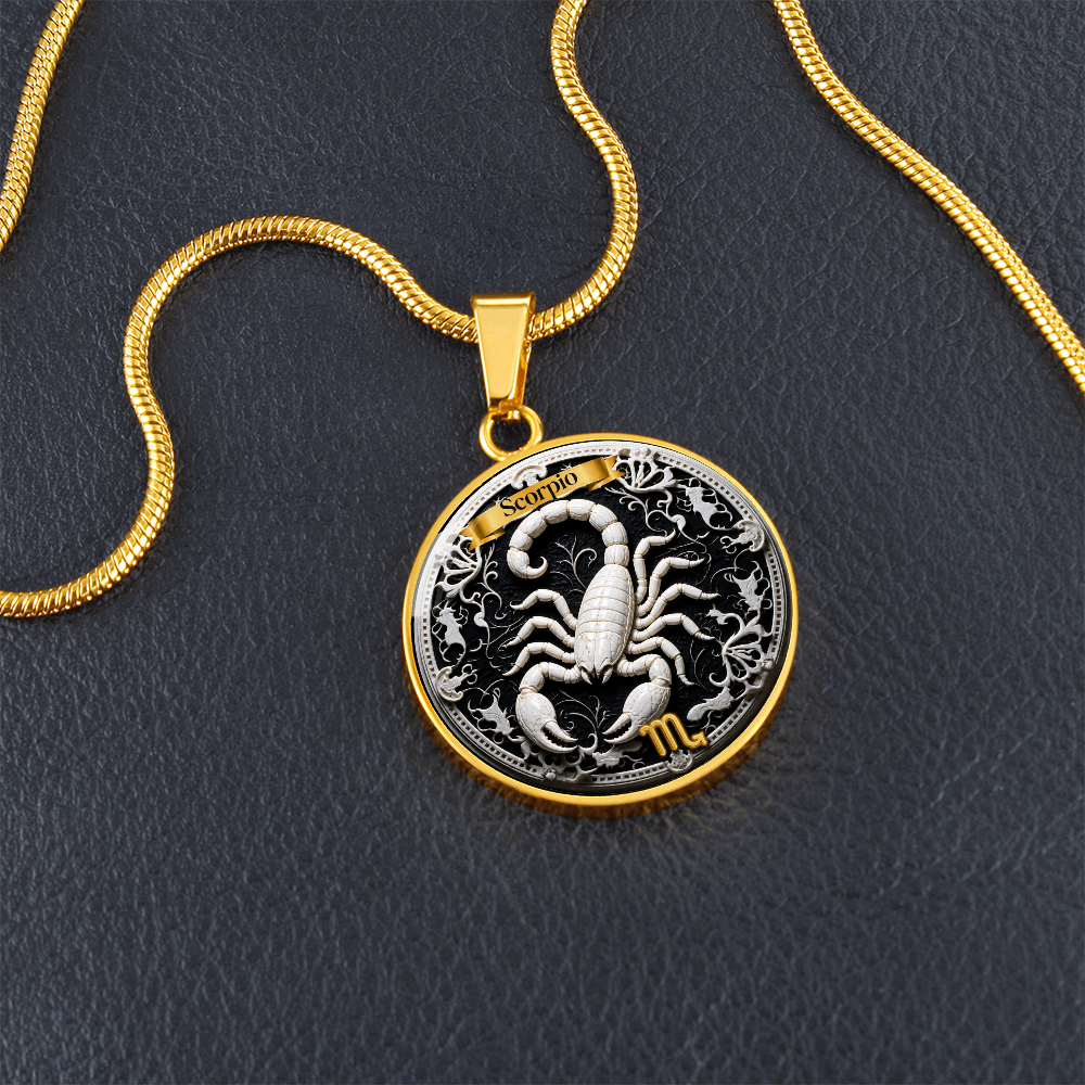 Scorpio Zodiac Sign Necklace - Custom Craft Design