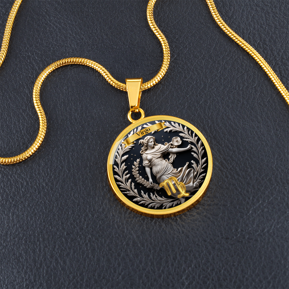 Virgo Zodiac Sign  - Custom Crafted Necklace ShineOn Fulfillment