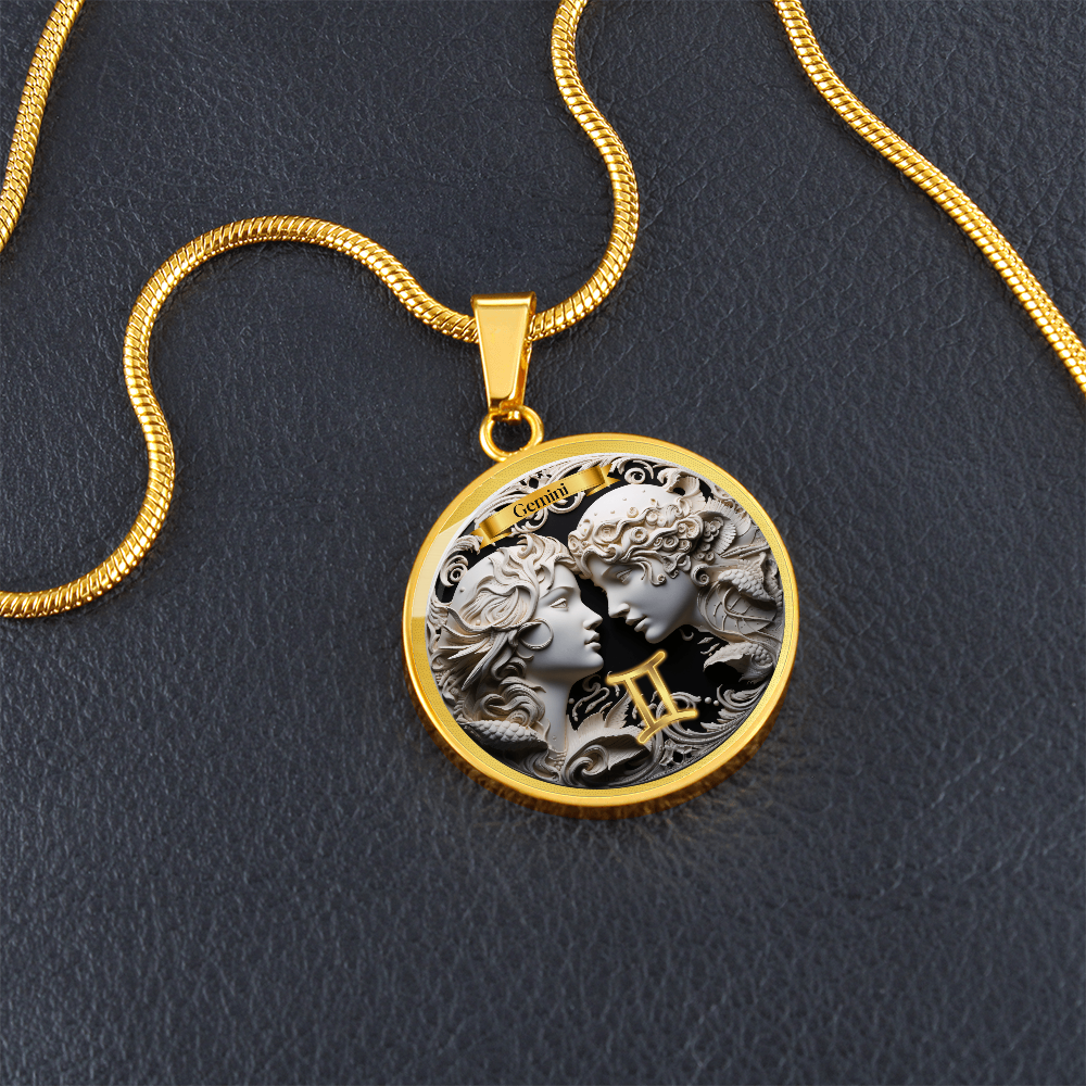 Gemini Zodiac Sign - Custom Crafted Necklace ShineOn Fulfillment