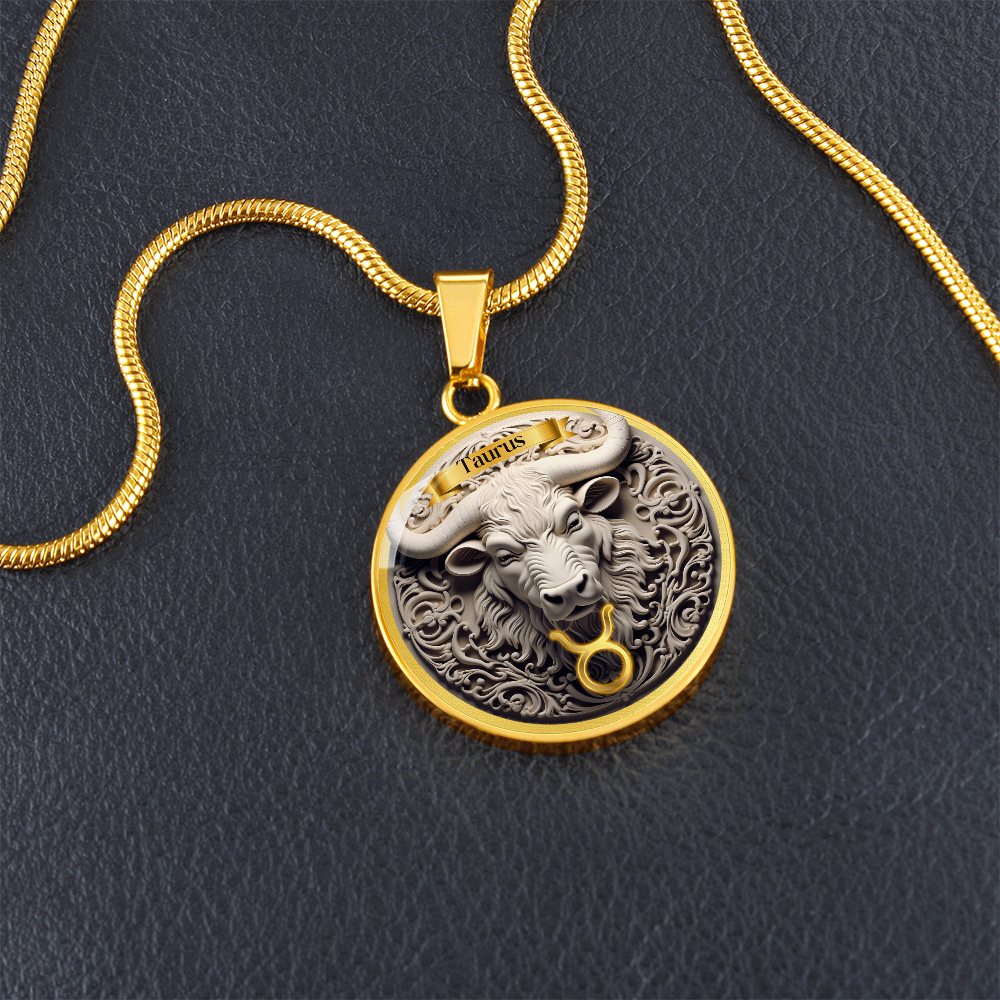 Taurus Zodiac Sign - Custom Crafted Necklace ShineOn Fulfillment