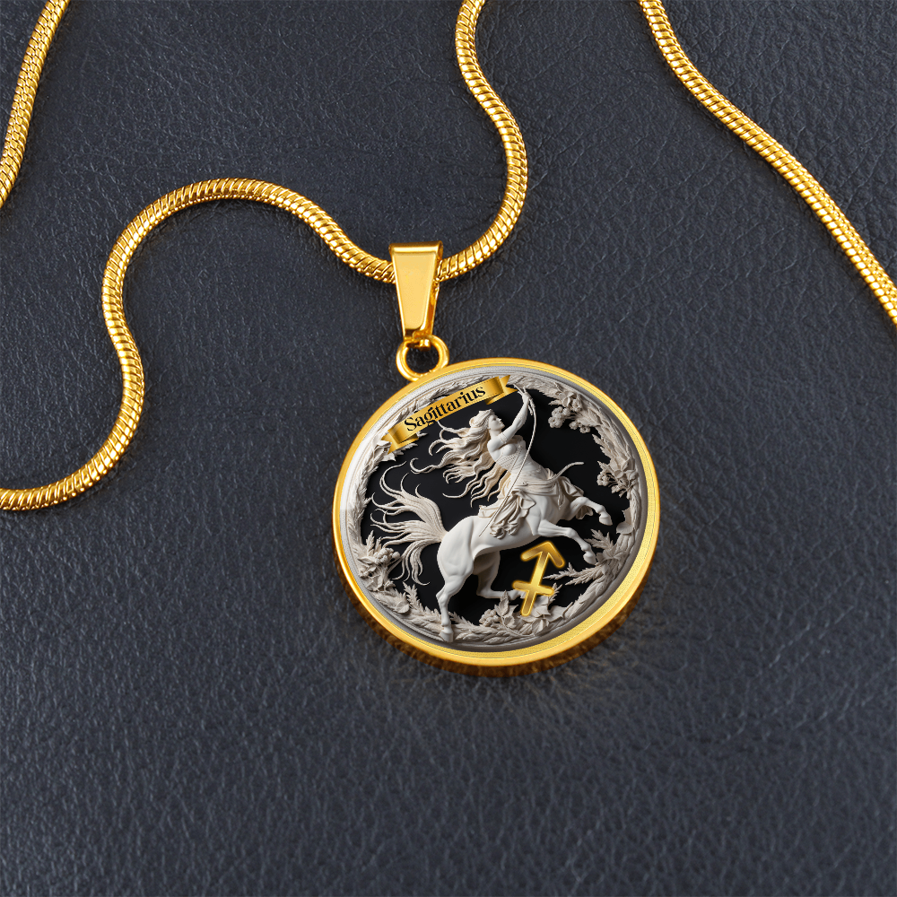 Sagittarius Zodiac Sign - Custom Crafted Necklace ShineOn Fulfillment