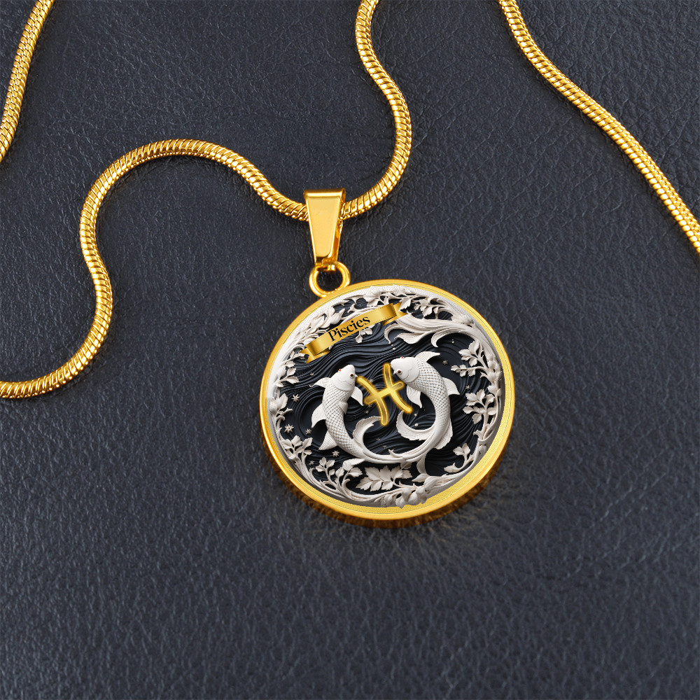 Pisces Zodiac Sign- Custom Crafted Necklace ShineOn Fulfillment