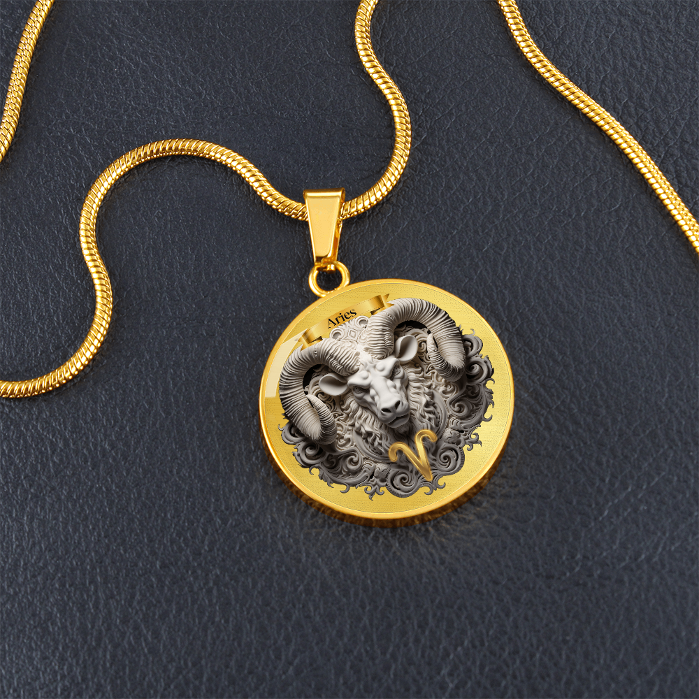 Aries Zodiac Sign- Custom Crafted Necklace ShineOn Fulfillment