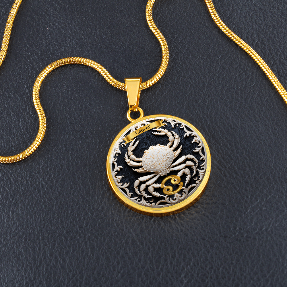 Cancer Zodiac Sign - Custom Crated Necklace ShineOn Fulfillment