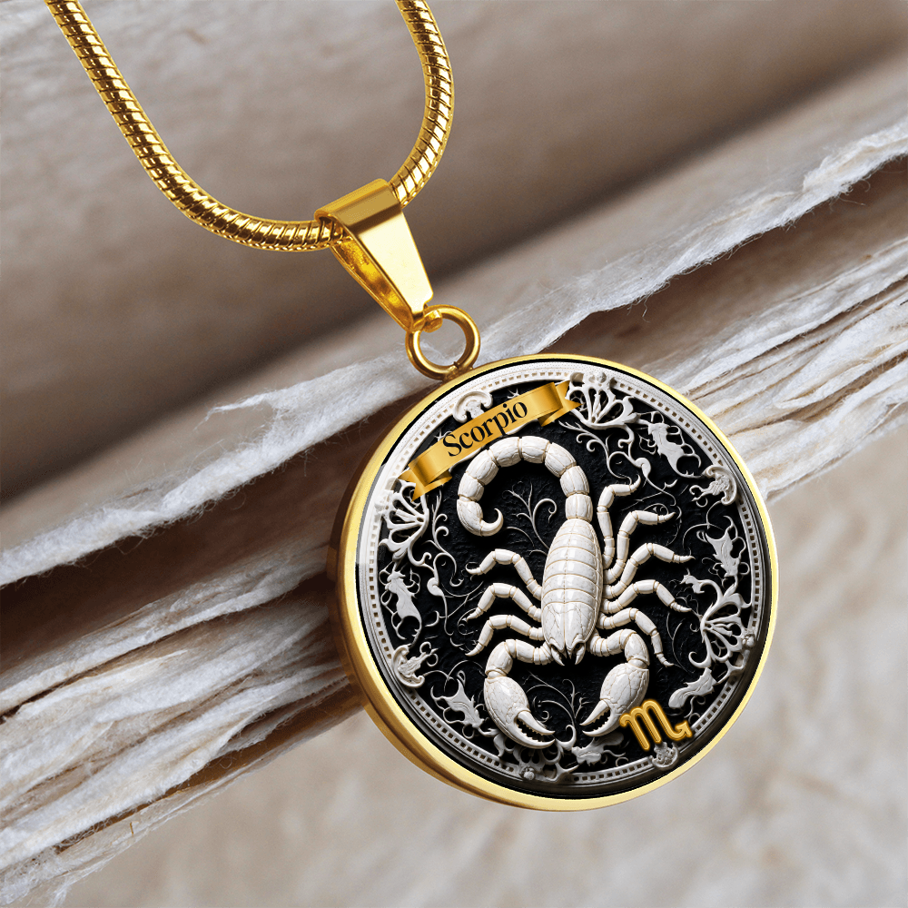 Scorpio Zodiac Sign Necklace - Custom Craft Design