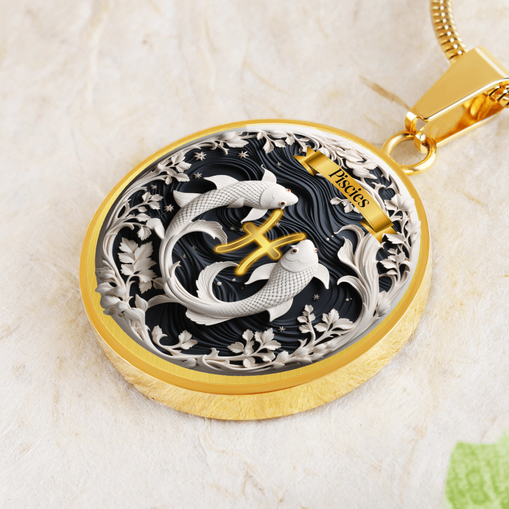 Pisces Zodiac Sign- Custom Crafted Necklace ShineOn Fulfillment