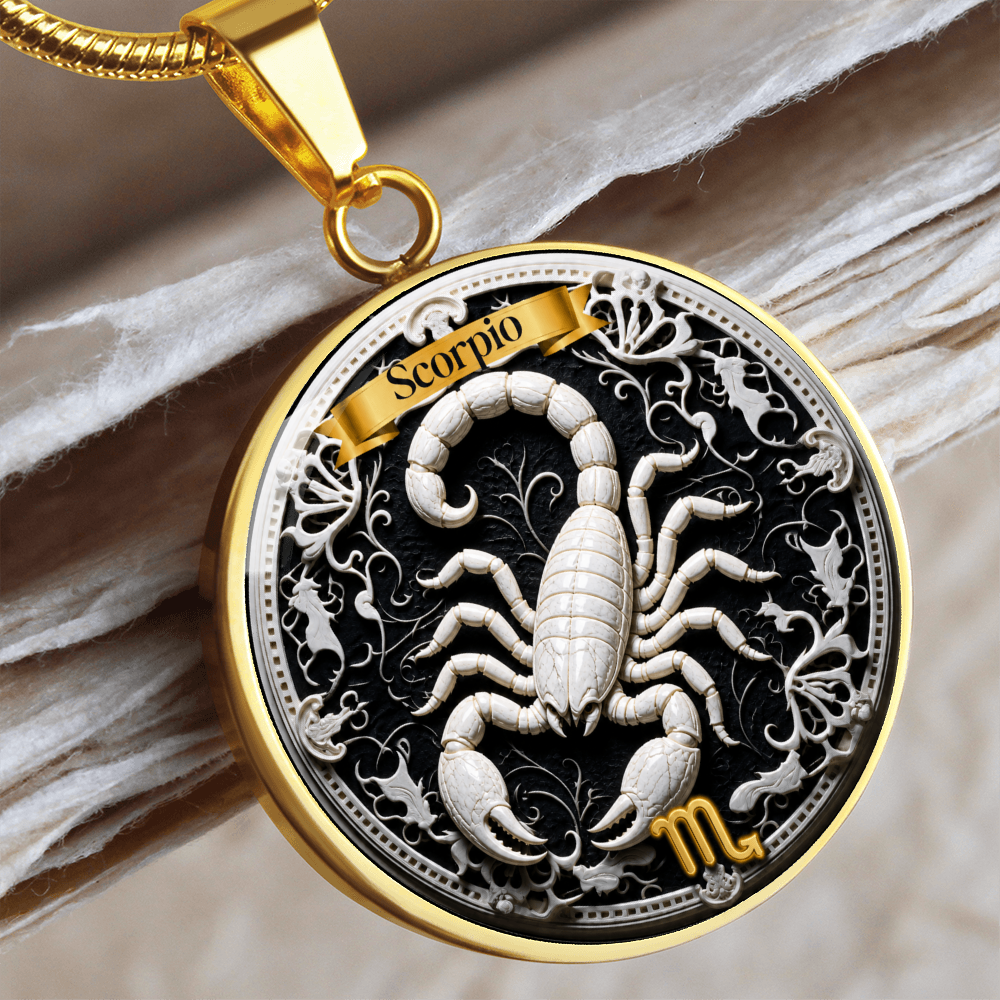Scorpio Zodiac Sign Necklace - Custom Craft Design