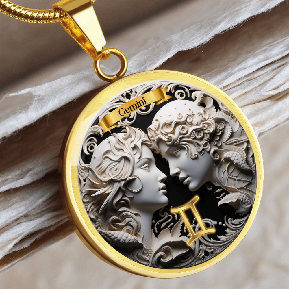 Gemini Zodiac Sign - Custom Crafted Necklace ShineOn Fulfillment