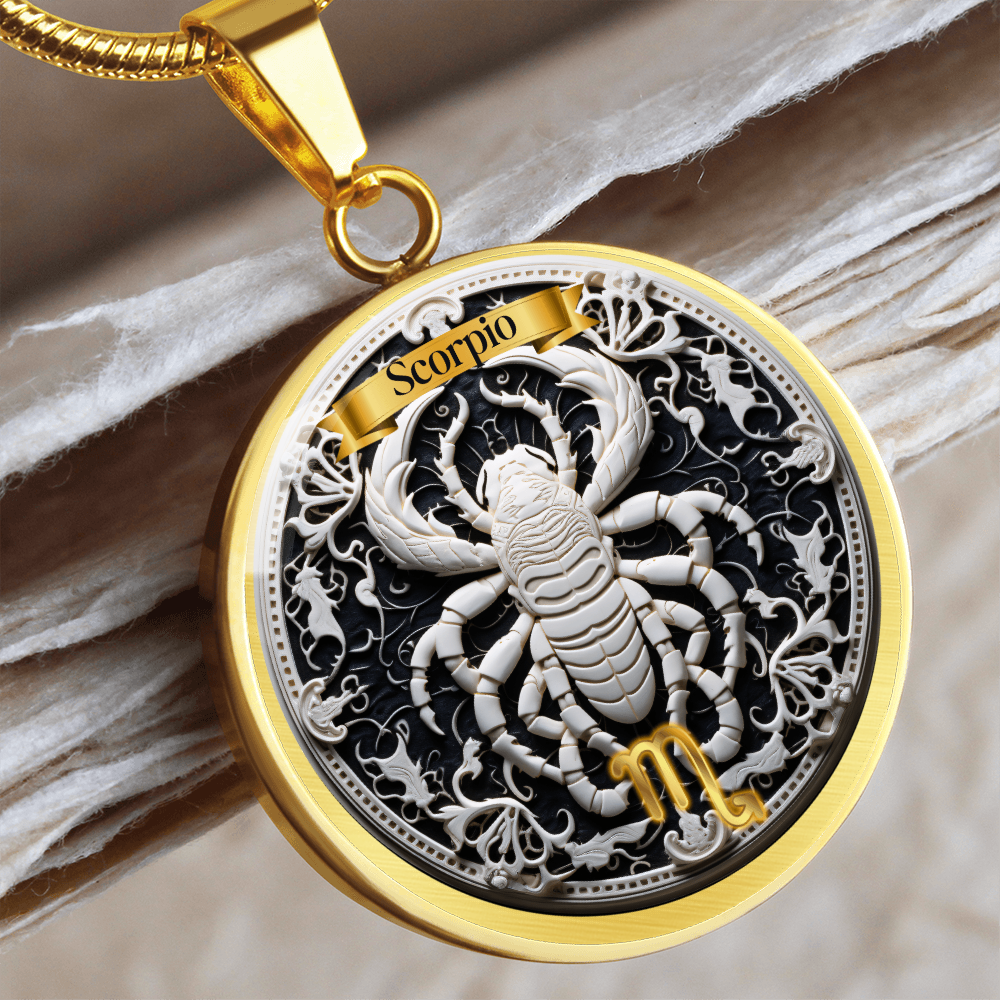 Scorpio Zodiac Sign- Custom Crafted Necklace ShineOn Fulfillment