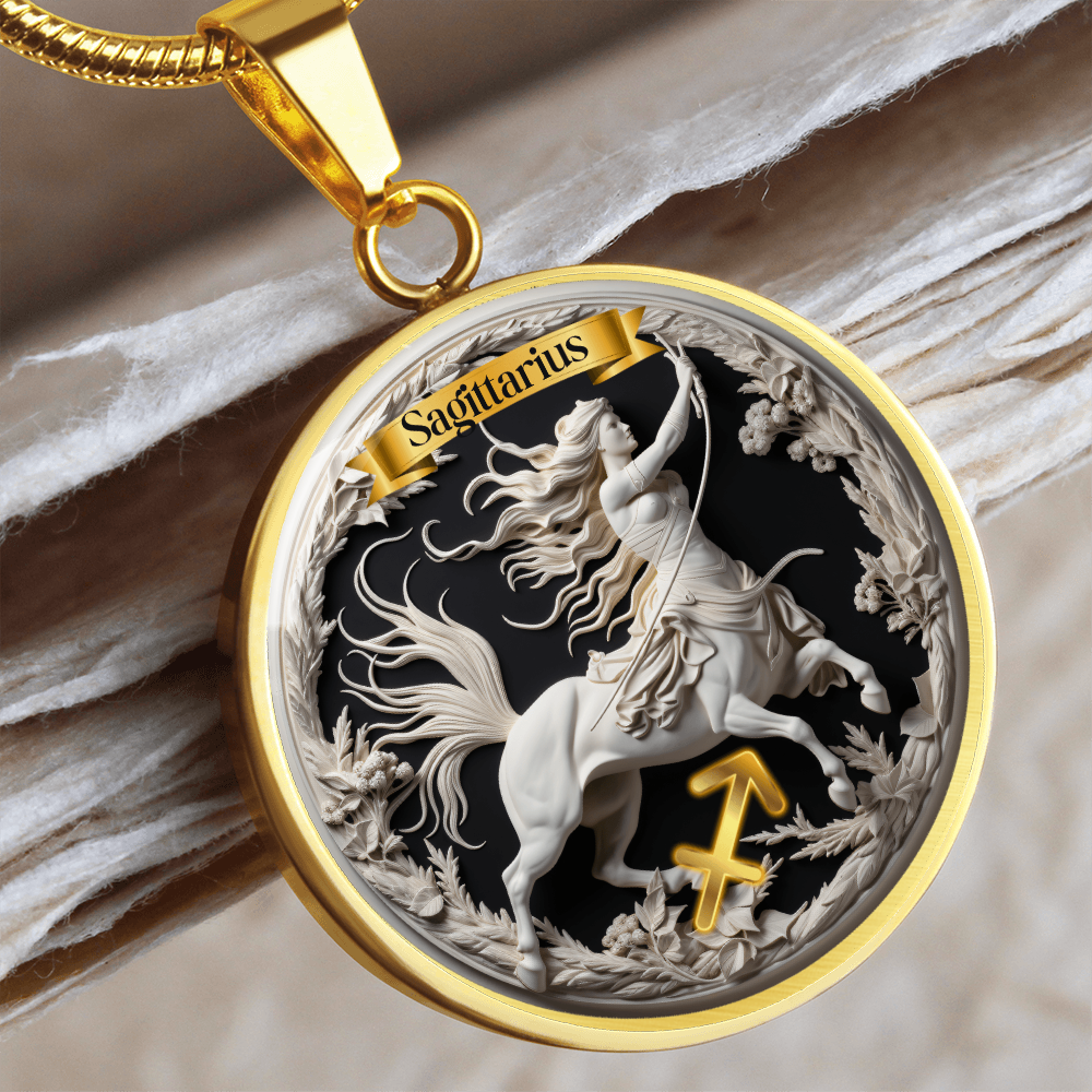 Sagittarius Zodiac Sign - Custom Crafted Necklace ShineOn Fulfillment