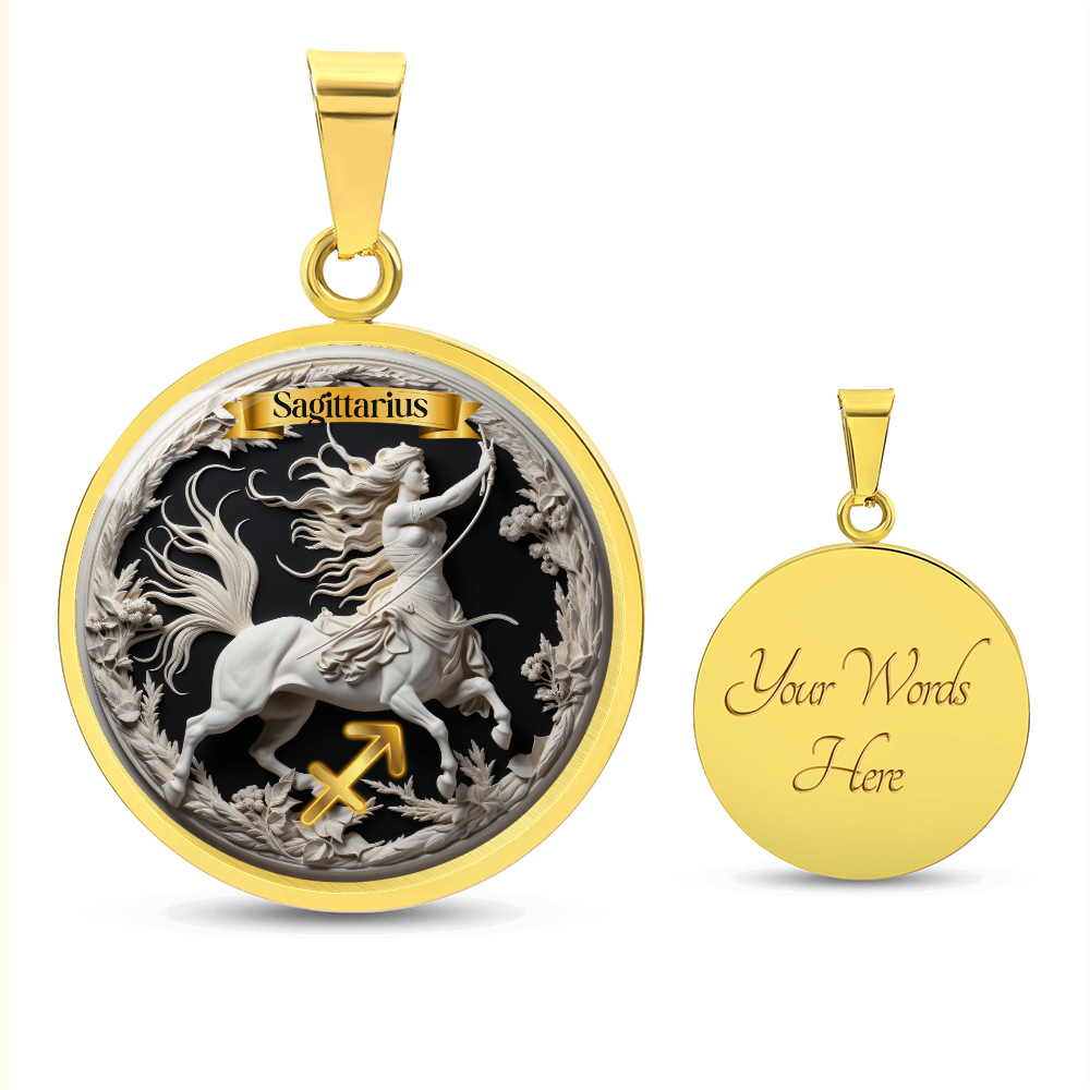 Sagittarius Zodiac Sign - Custom Crafted Necklace ShineOn Fulfillment