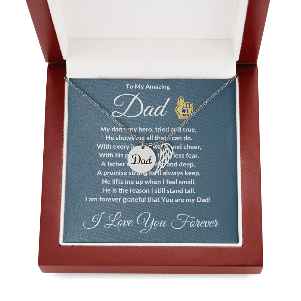 To My Amazing Dad - Custom Engraved Necklace ShineOn Fulfillment