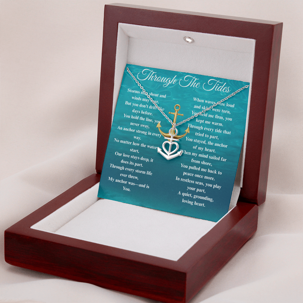 Custom Crafted Anchor Necklace ShineOn Fulfillment