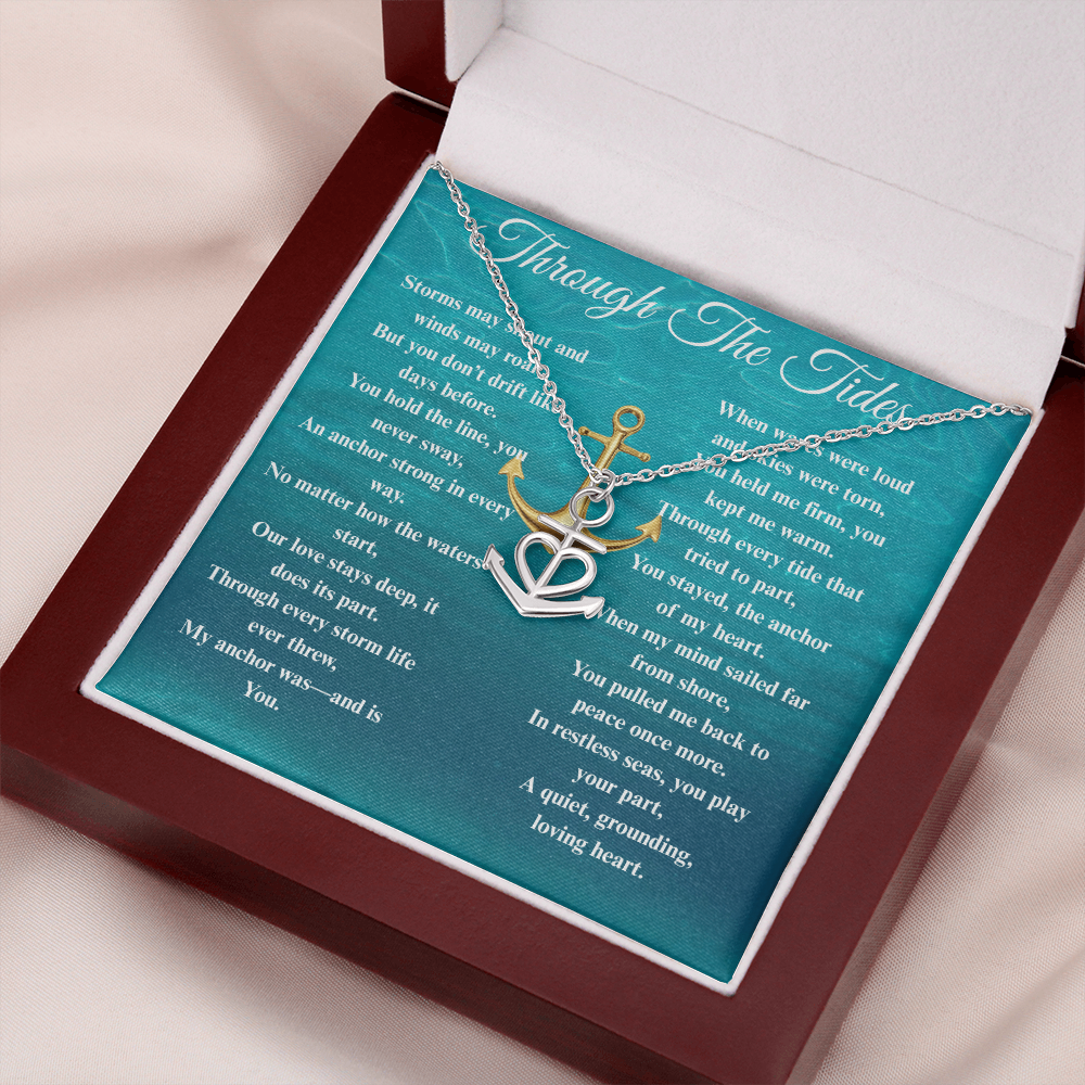 Custom Crafted Anchor Necklace ShineOn Fulfillment