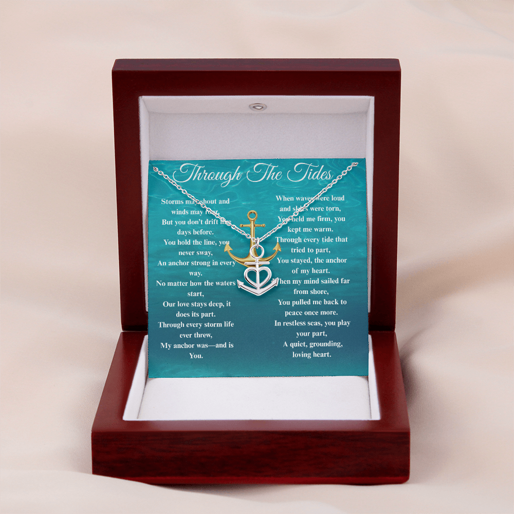 Custom Crafted Anchor Necklace ShineOn Fulfillment