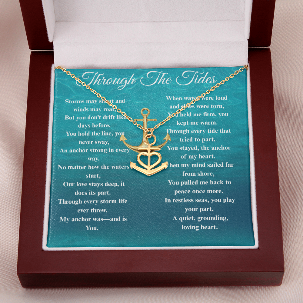 Custom Crafted Anchor Necklace ShineOn Fulfillment