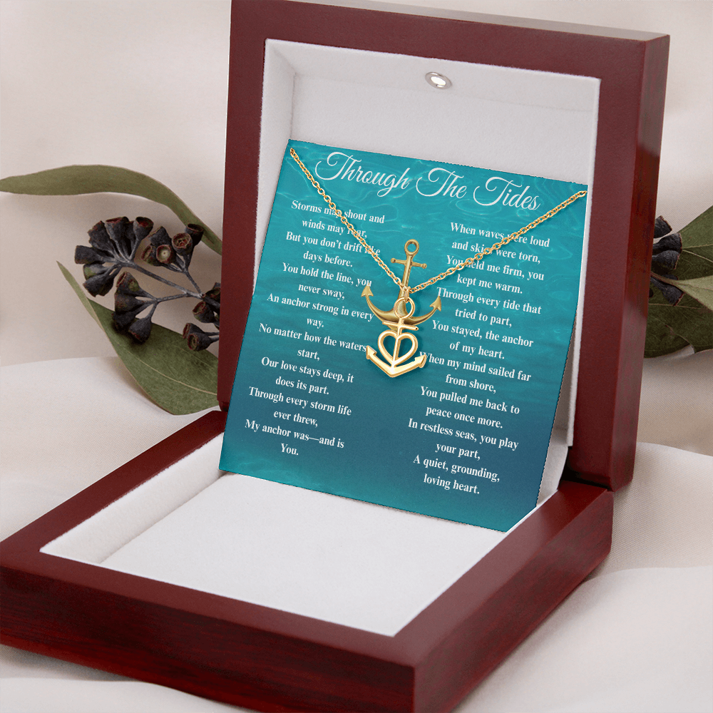 Custom Crafted Anchor Necklace ShineOn Fulfillment
