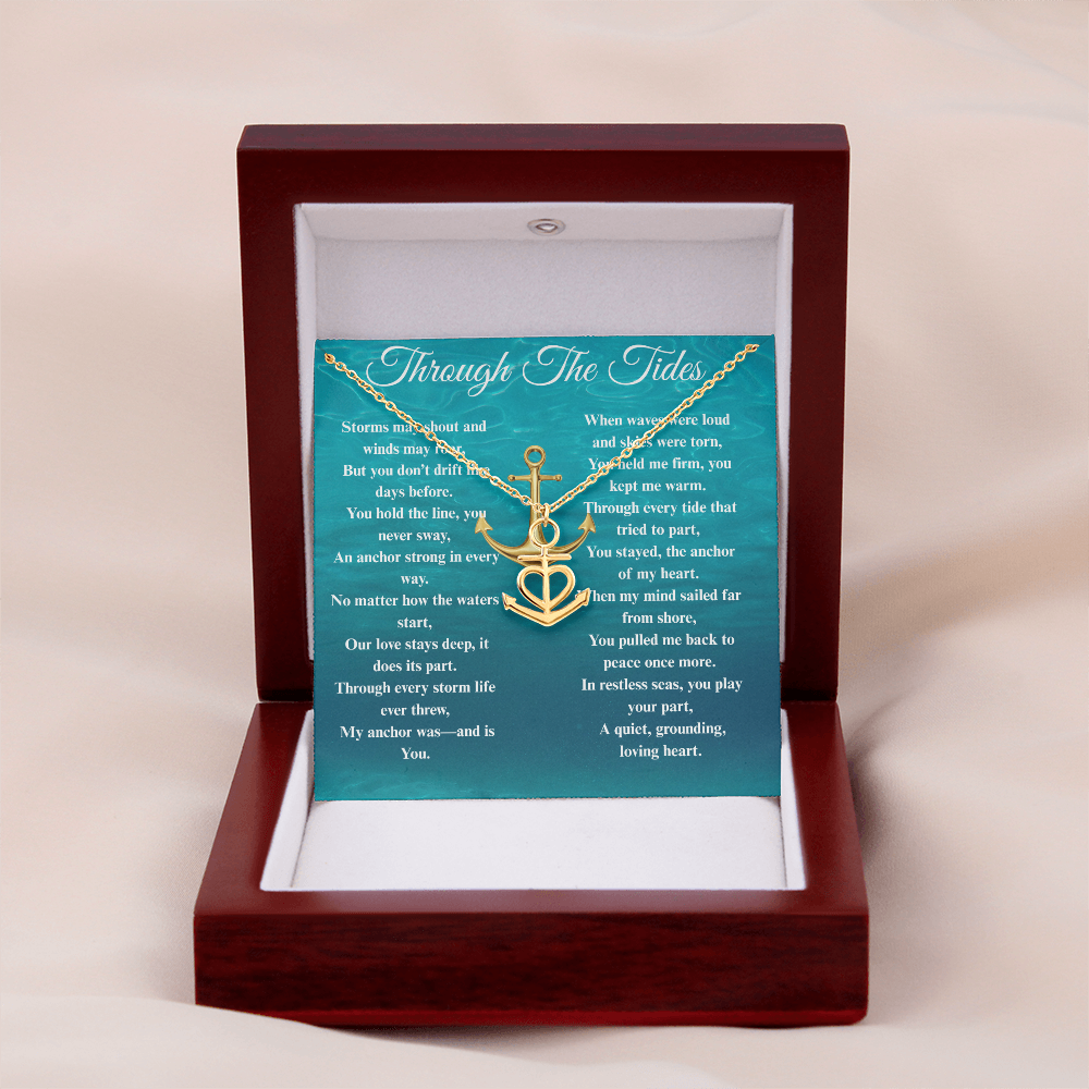 Custom Crafted Anchor Necklace ShineOn Fulfillment