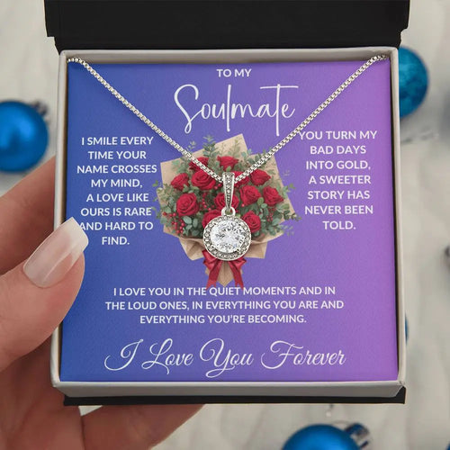 "My Soulmate"- Beautiful Diamond Cut Necklace ShineOn Fulfillment