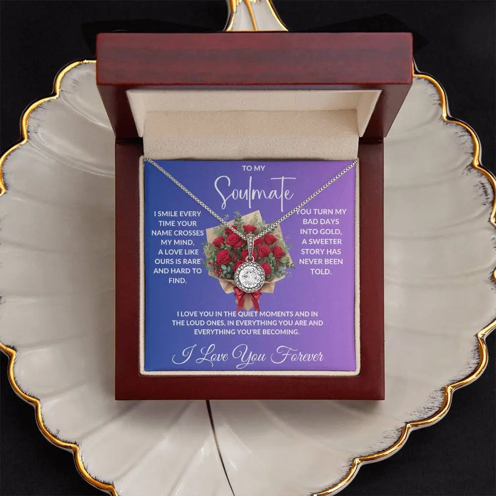 "My Soulmate"- Beautiful Diamond Cut Necklace ShineOn Fulfillment