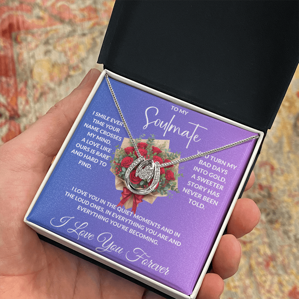 To My Soulmate - Crystal Diamond Cut Necklace ShineOn Fulfillment