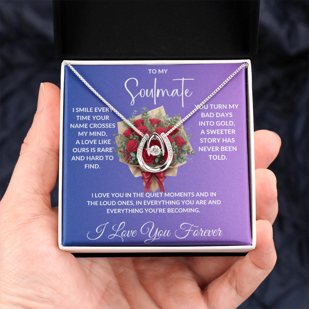 To My Soulmate - Crystal Diamond Cut Necklace ShineOn Fulfillment