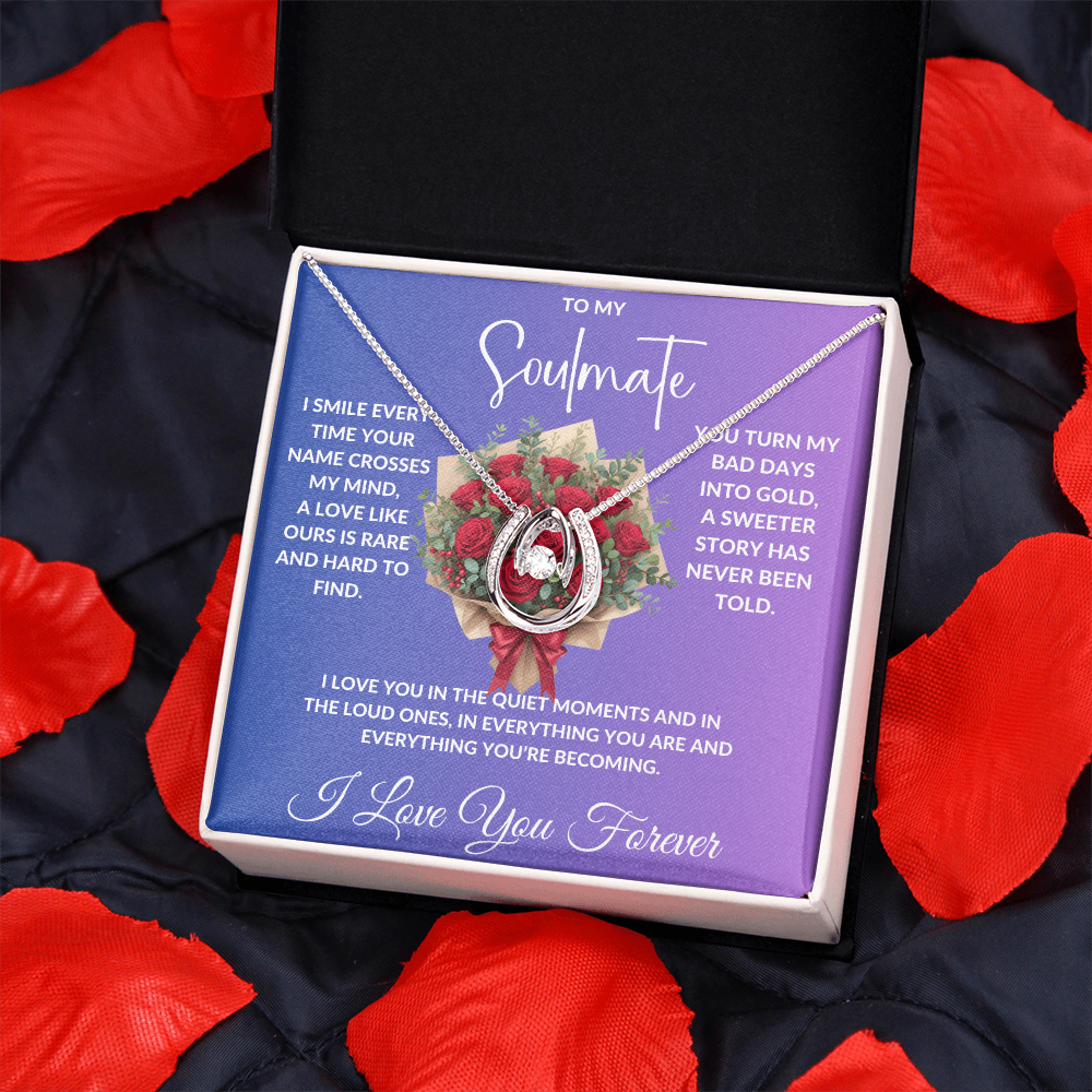 To My Soulmate - Crystal Diamond Cut Necklace ShineOn Fulfillment