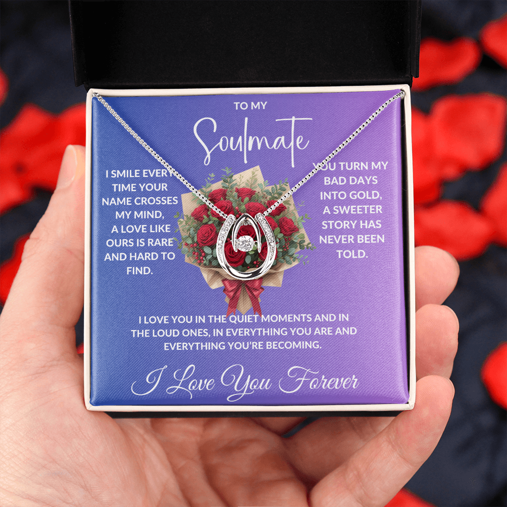 To My Soulmate - Crystal Diamond Cut Necklace ShineOn Fulfillment