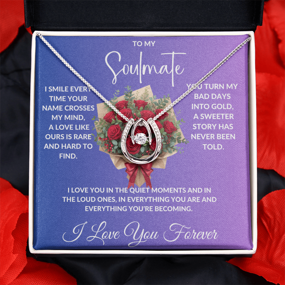 To My Soulmate - Crystal Diamond Cut Necklace ShineOn Fulfillment