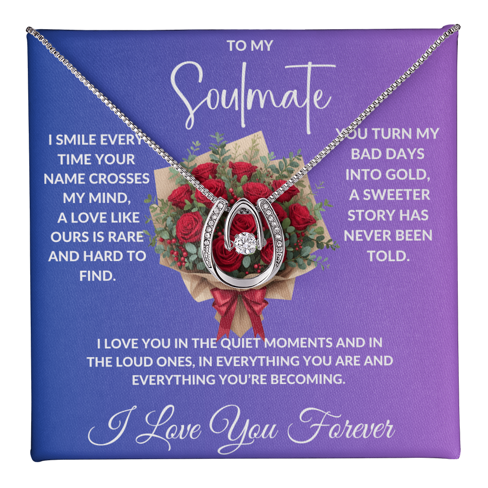 To My Soulmate - Crystal Diamond Cut Necklace ShineOn Fulfillment