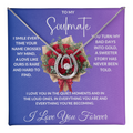 To My Soulmate - Crystal Diamond Cut Necklace ShineOn Fulfillment