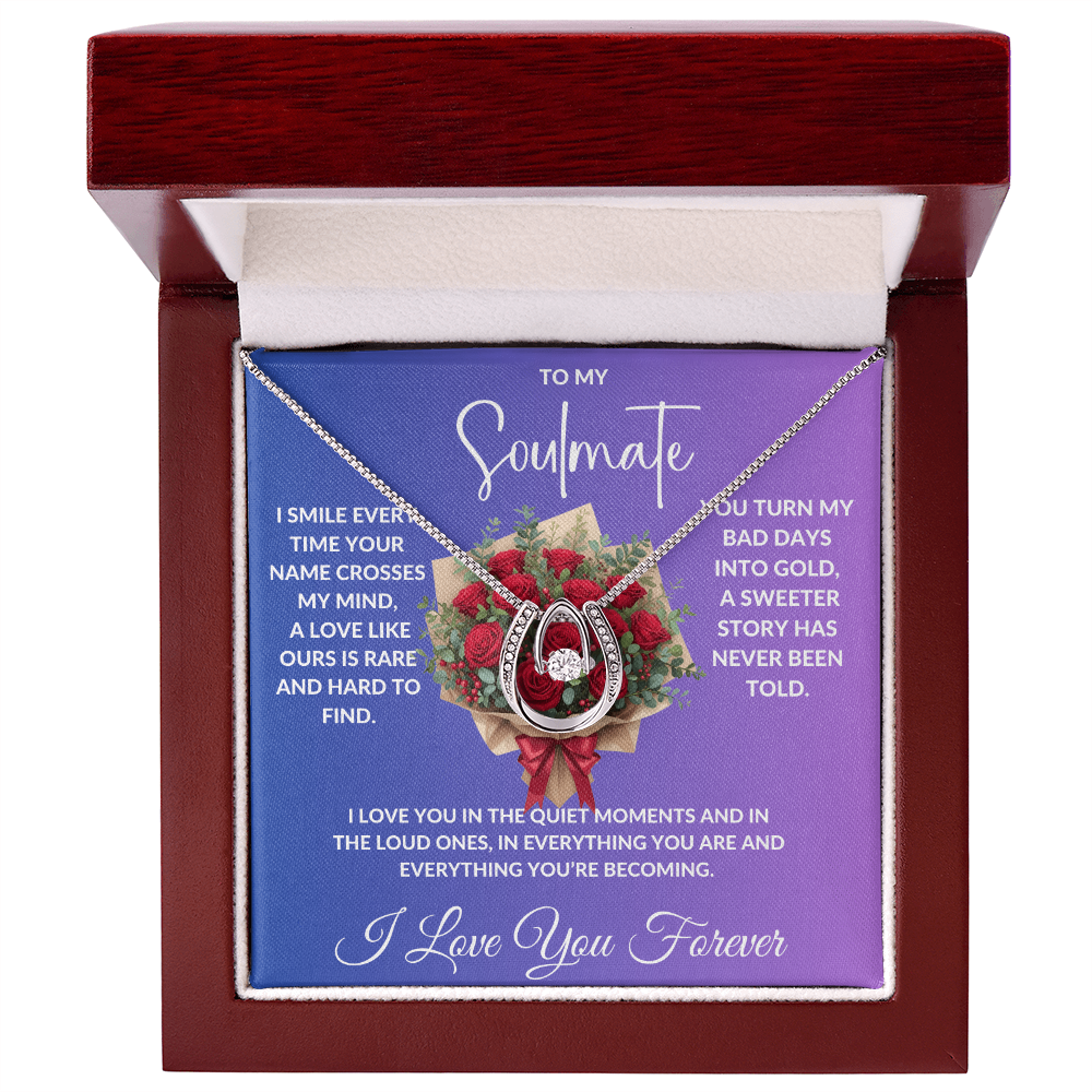 To My Soulmate - Crystal Diamond Cut Necklace ShineOn Fulfillment