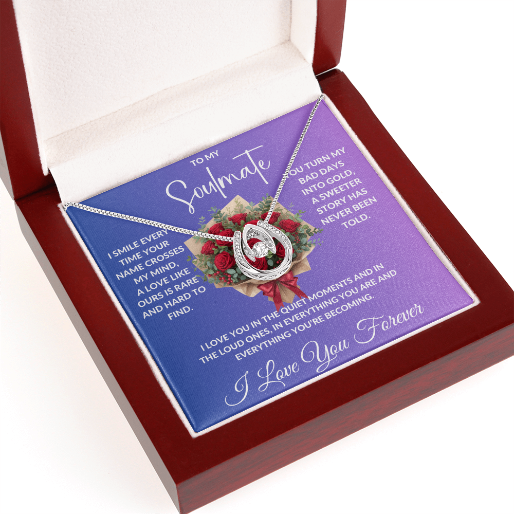 To My Soulmate - Crystal Diamond Cut Necklace ShineOn Fulfillment
