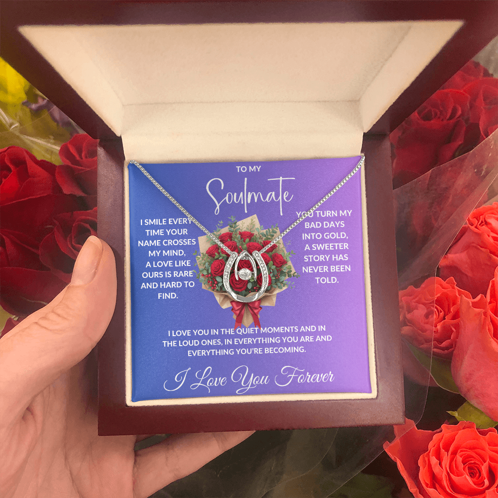 To My Soulmate - Crystal Diamond Cut Necklace ShineOn Fulfillment