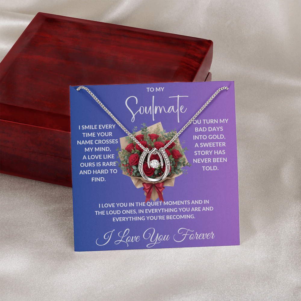 To My Soulmate - Crystal Diamond Cut Necklace ShineOn Fulfillment