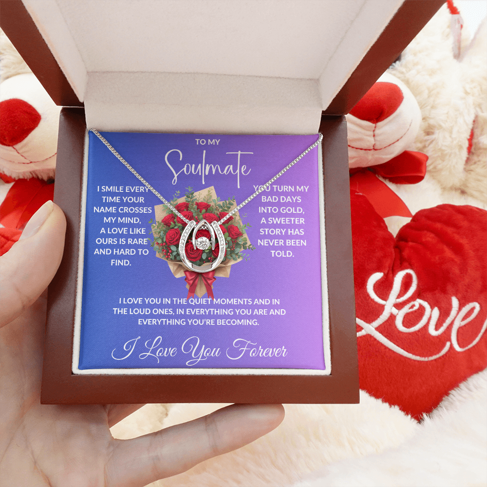 To My Soulmate - Crystal Diamond Cut Necklace ShineOn Fulfillment