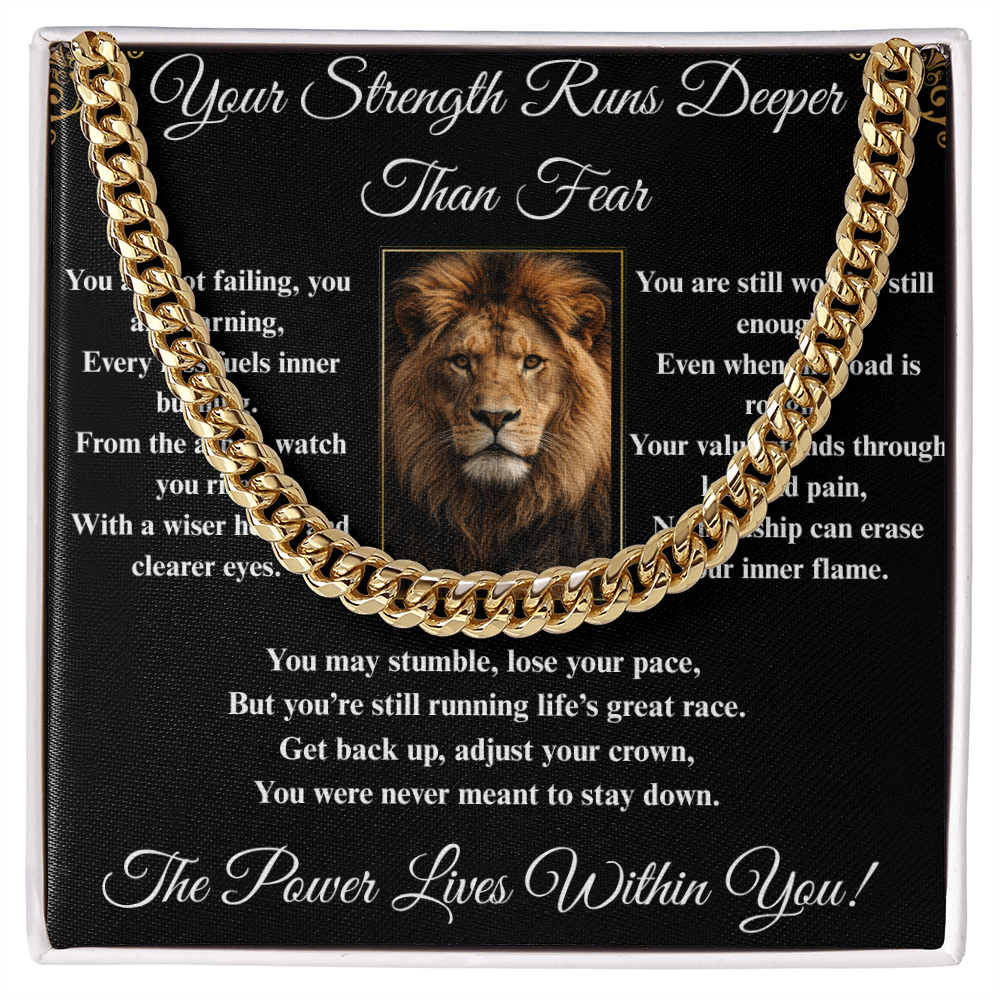 Powerful Spiritual Motivation- Cuban Link Chain ShineOn Fulfillment