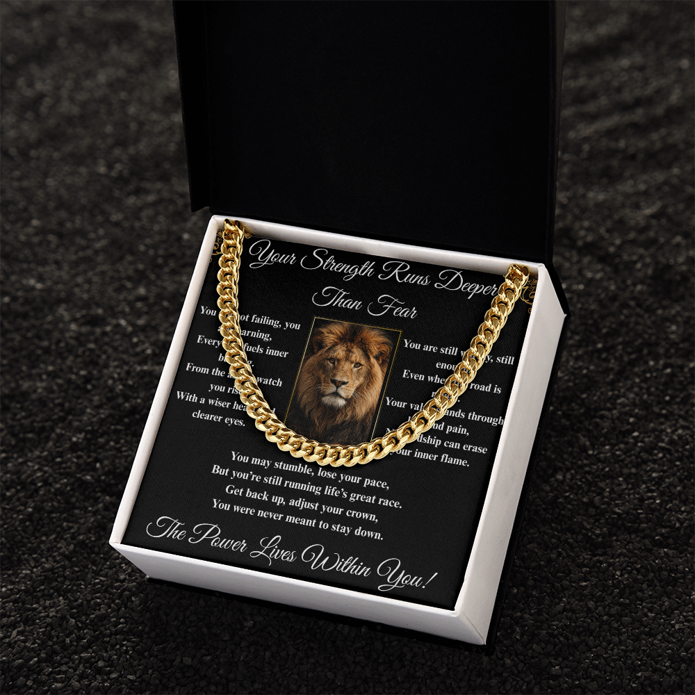 Powerful Spiritual Motivation- Cuban Link Chain ShineOn Fulfillment