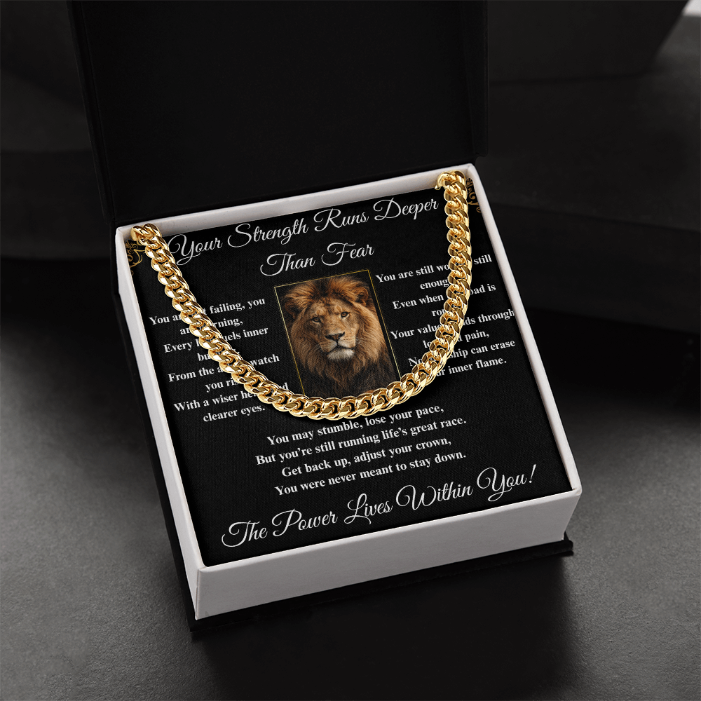 Powerful Spiritual Motivation- Cuban Link Chain ShineOn Fulfillment
