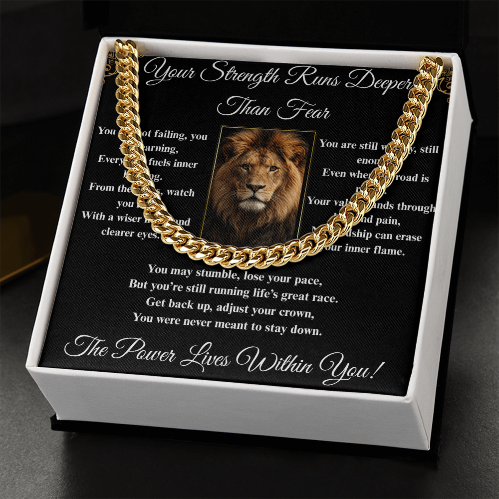 Powerful Spiritual Motivation- Cuban Link Chain ShineOn Fulfillment