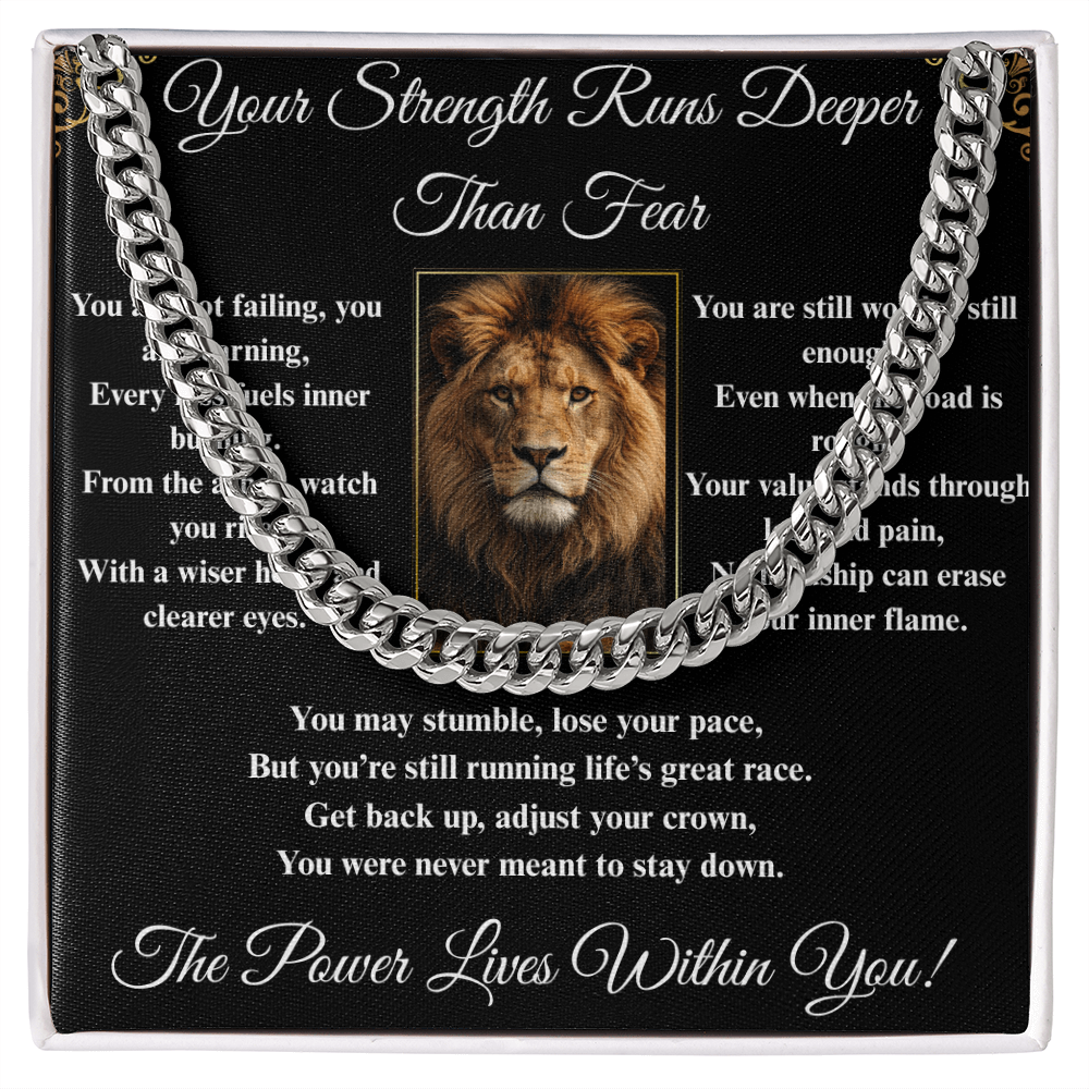 Powerful Spiritual Motivation- Cuban Link Chain ShineOn Fulfillment