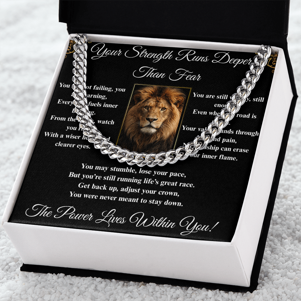 Powerful Spiritual Motivation- Cuban Link Chain ShineOn Fulfillment