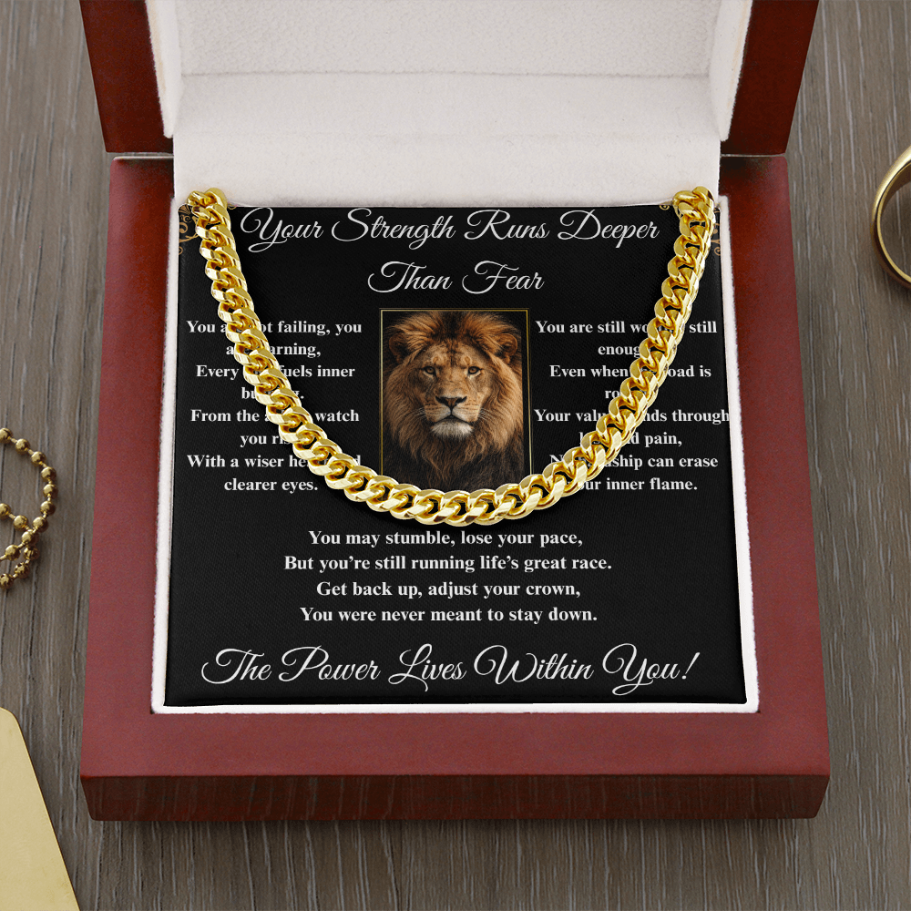 Powerful Spiritual Motivation- Cuban Link Chain ShineOn Fulfillment