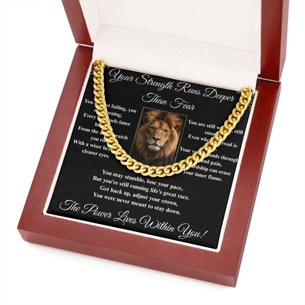 Powerful Spiritual Motivation- Cuban Link Chain ShineOn Fulfillment