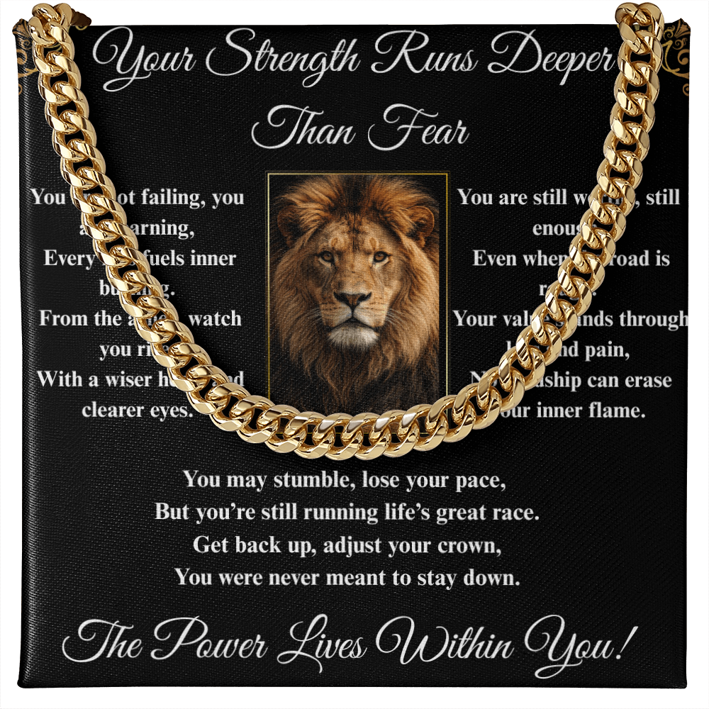 Powerful Spiritual Motivation- Cuban Link Chain ShineOn Fulfillment